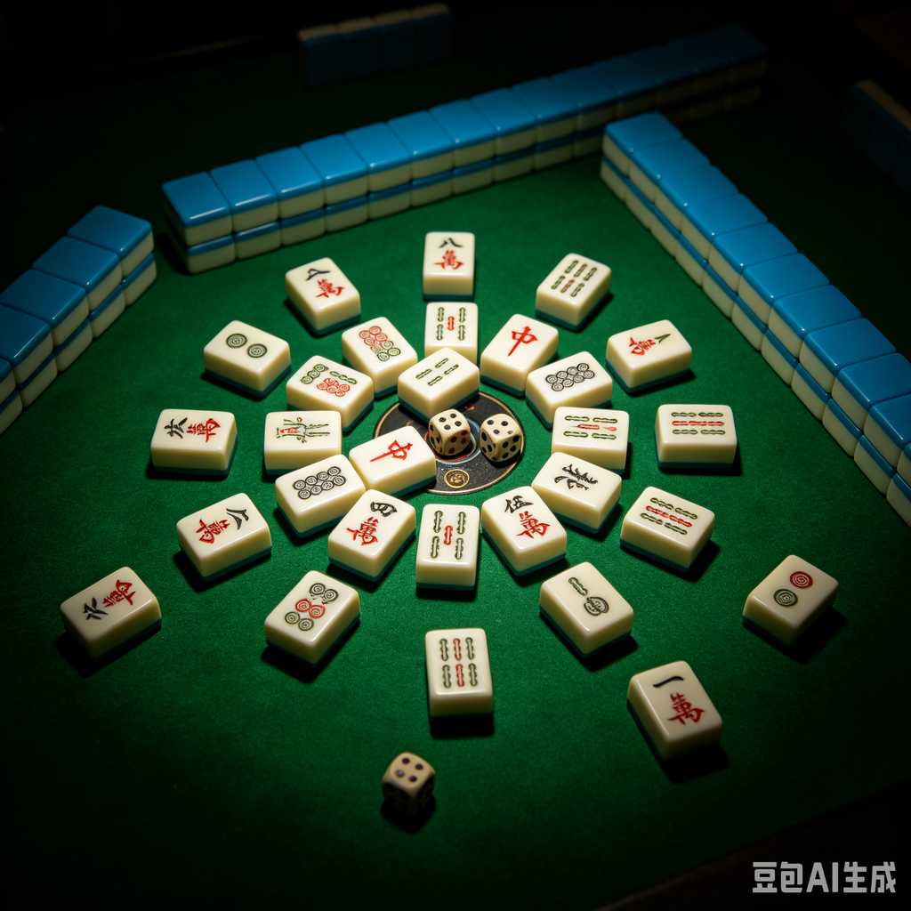 classic oriental board game mahjong