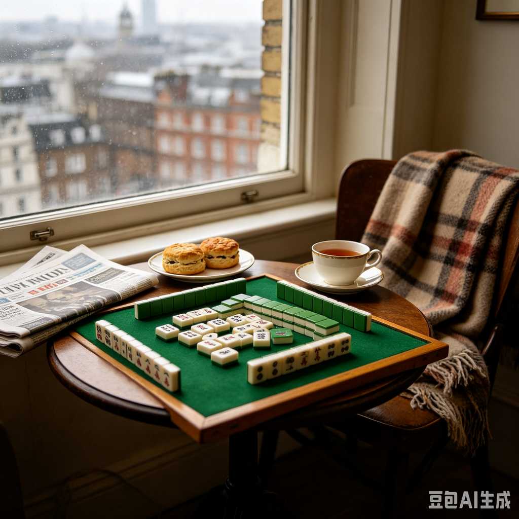 deep print mahjong set